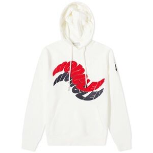 MONCLER Wave Logo Popover Hoodie.
